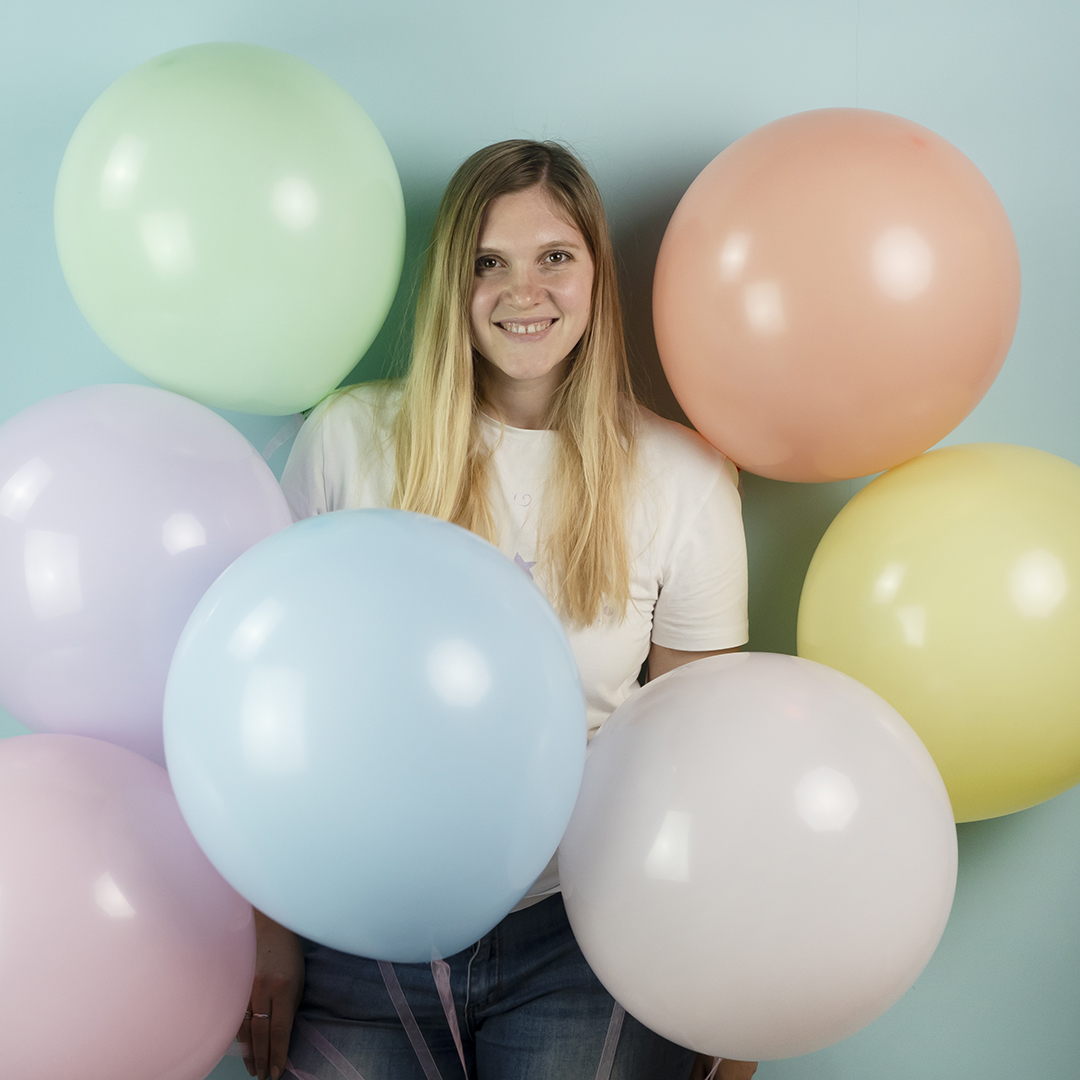 Шар (18''/46 см), Нежная мята, макарунс, 10 шт.