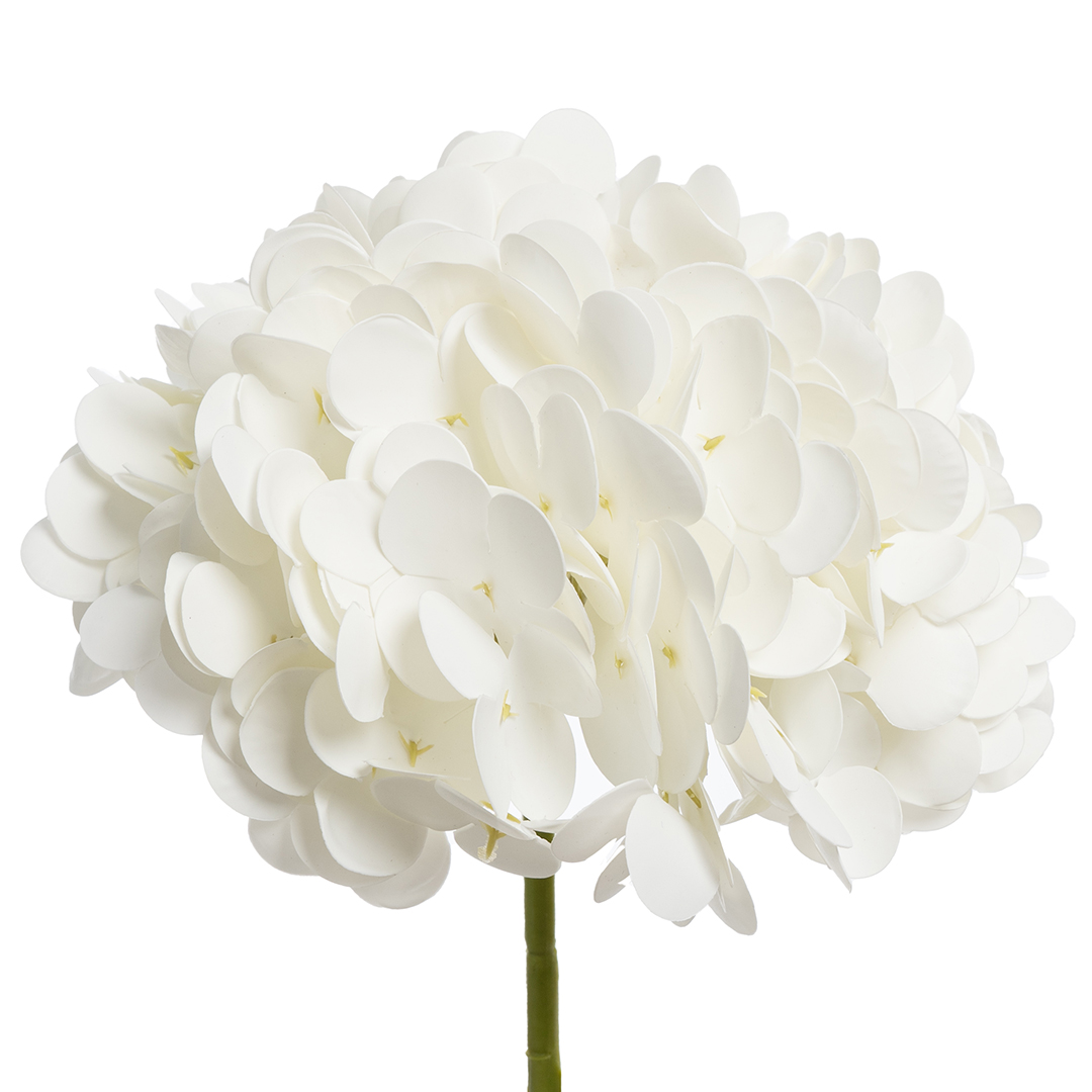 Гортензия, искусственная, Белый, 52 см, 1 шт. 