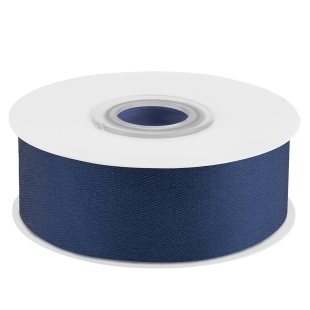 Лента атласная (2,5 см*22,85 м) Темно-синий, 1 шт.