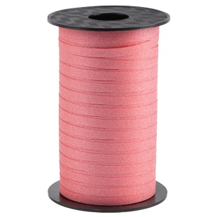 Лента полипропиленовая (0,5 см*100 м) Красный, Глиттер, 1 шт.