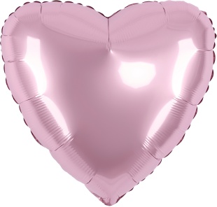 Шар (9''/23 см) Мини-сердце, Розовый, Макарунс, 1 шт.