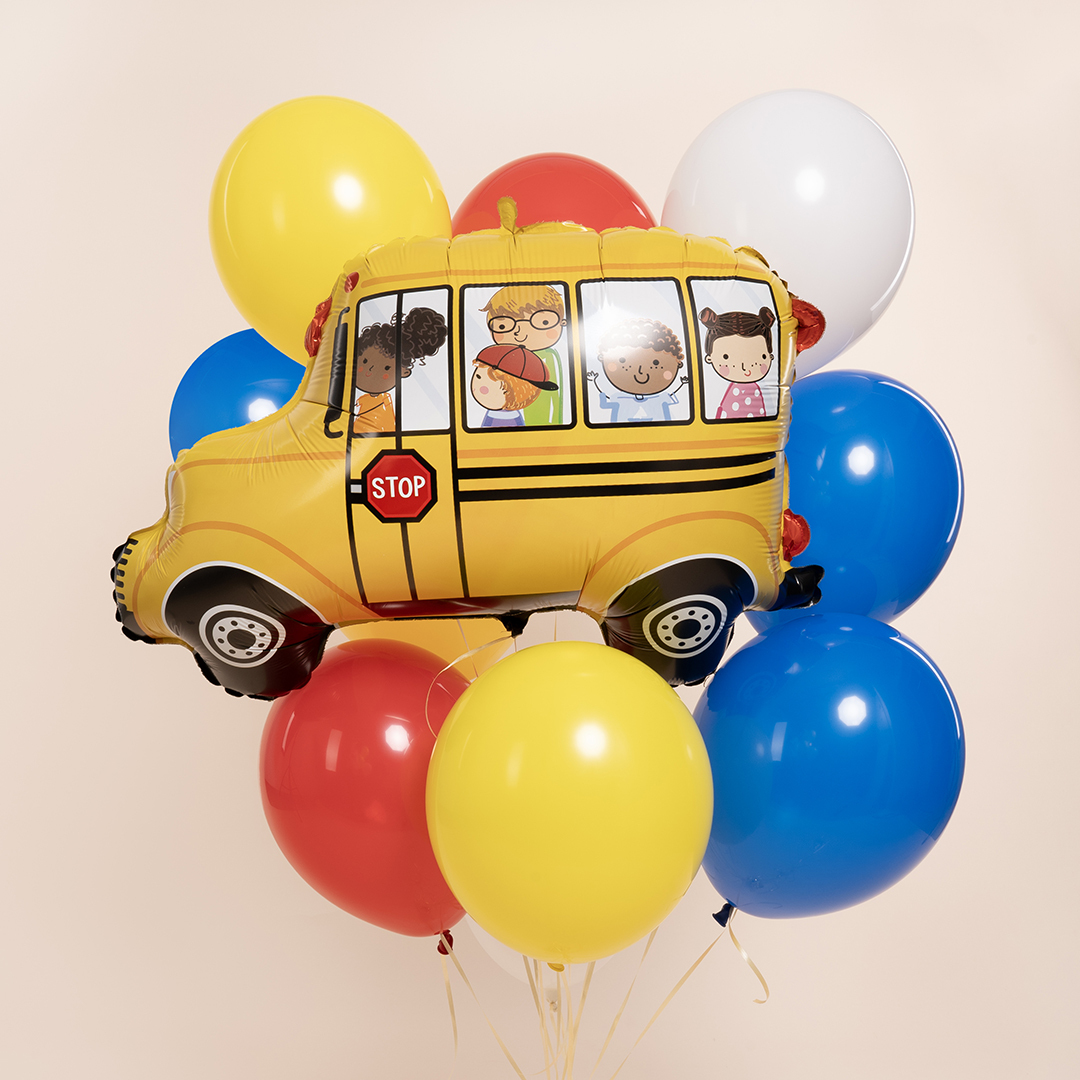 Шар (29''/74 см) Фигура, Школьный автобус, 1 шт.