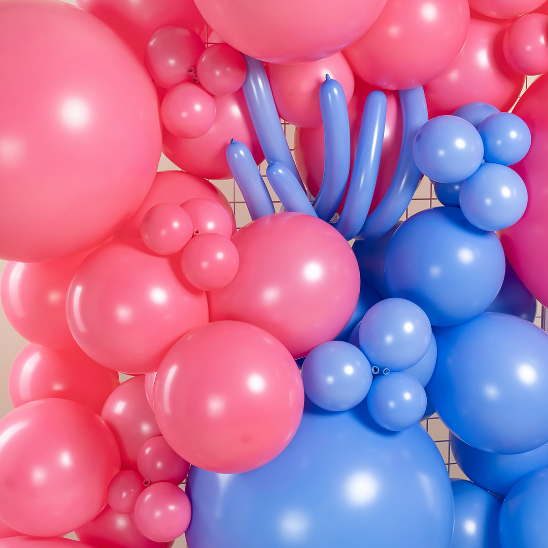 Шар (24''/61 см), Розовая роза (011), пастель, 3 шт.