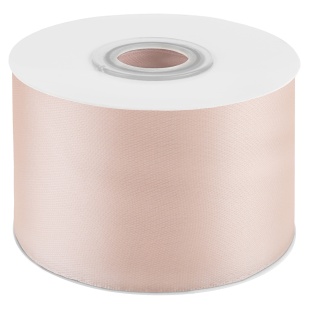 Лента атласная (5 см*22,85 м) Кремовый, 1 шт.