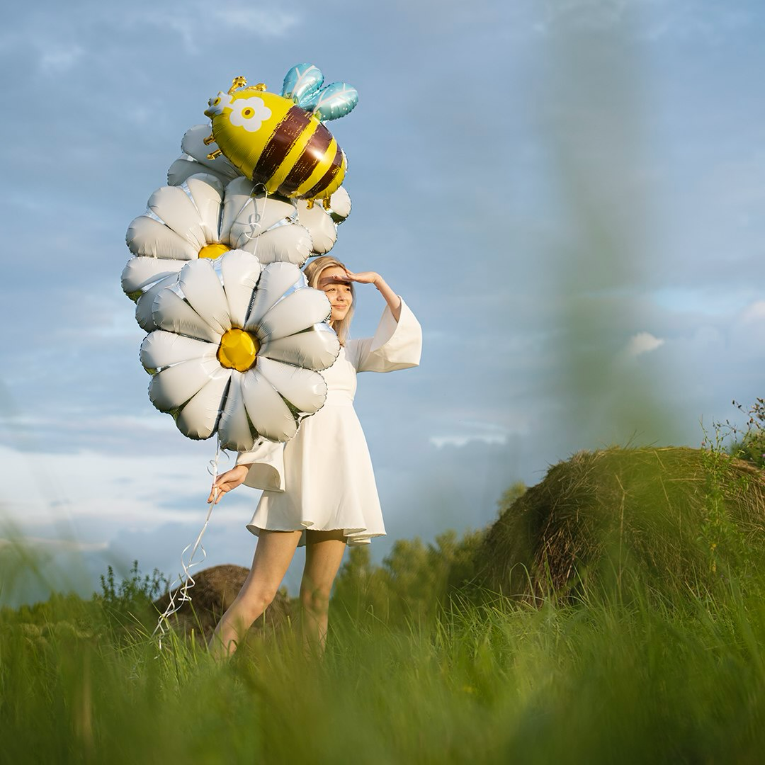 Шар (29''/74 см) Фигура, Пчела, 1 шт.