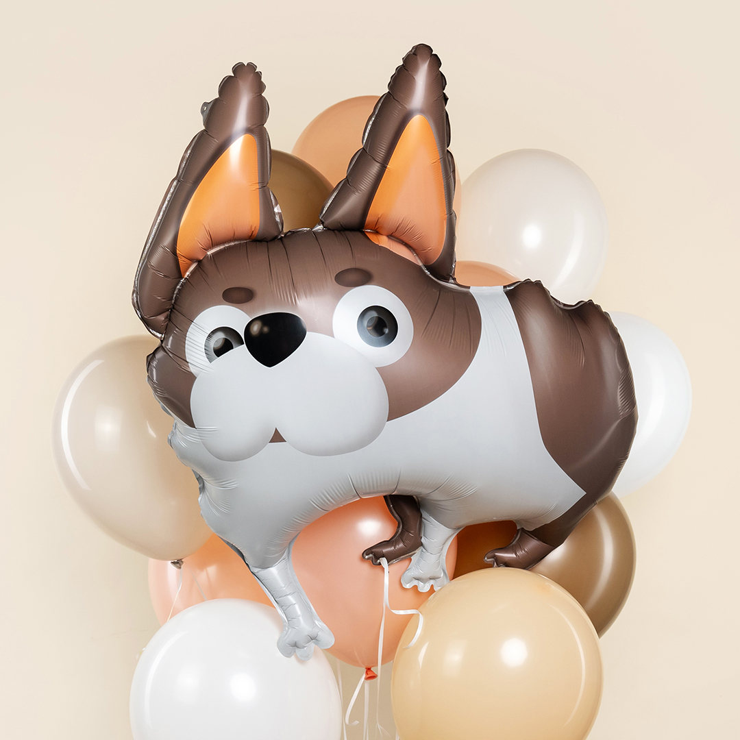 Шар (35''/89 см) Фигура, Бульдог, 1 шт.