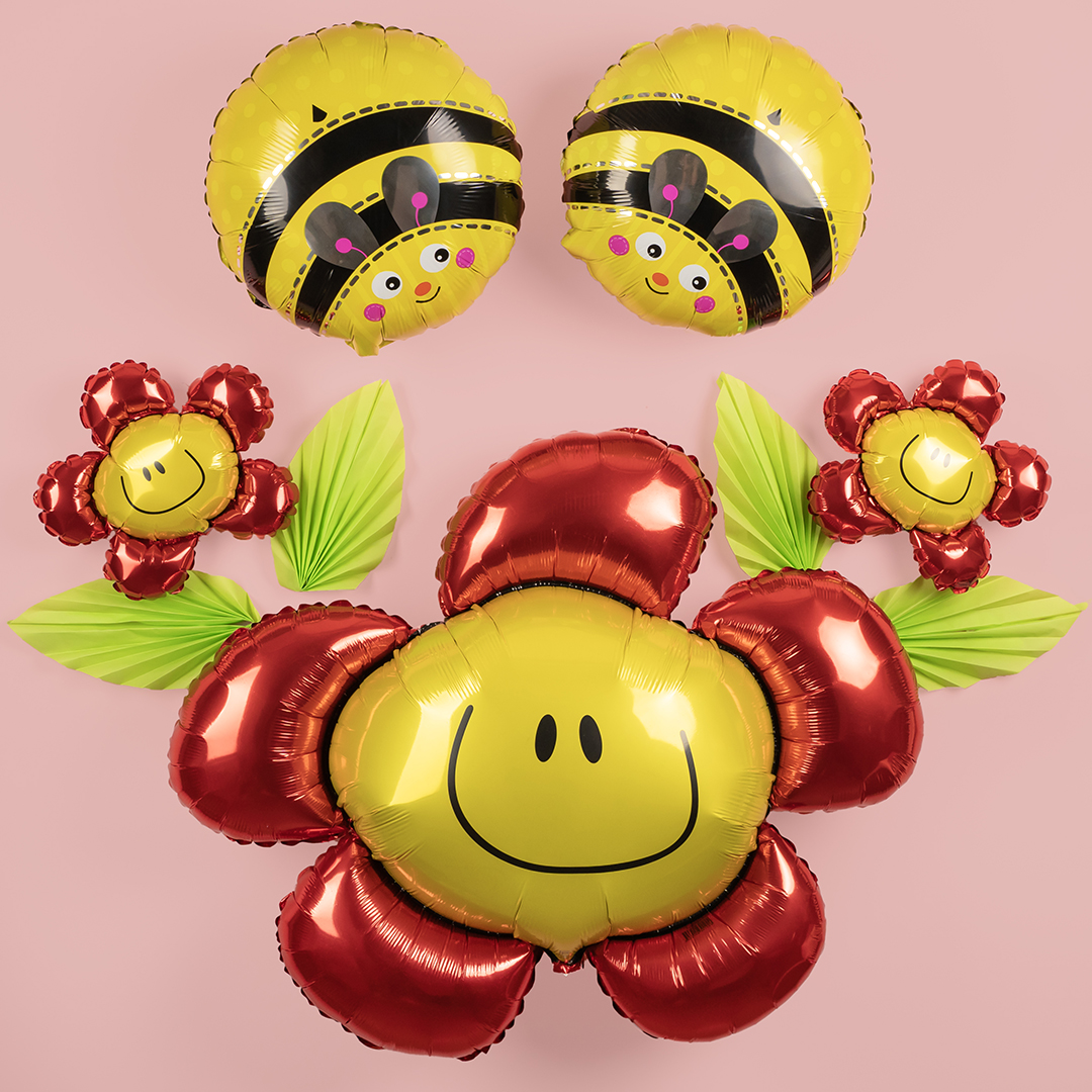 Шар (18''/46 см) Круг, Пчелка, 1 шт.