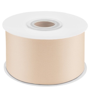 Лента атласная (3,8 см*22,85 м) Светлое золото, 1 шт.