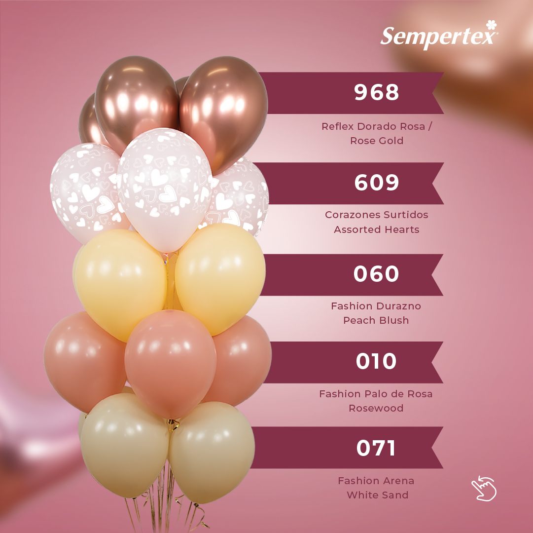 Шар (12''/30 см), Персиковый (060), пастель, 50 шт.