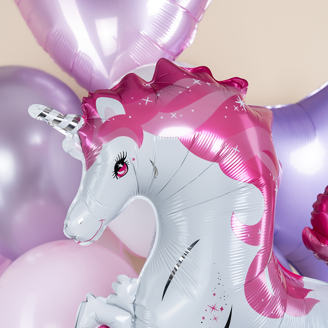 Шар (37''/94 см) Фигура, Звездный Единорог, Розовый, 1 шт.
