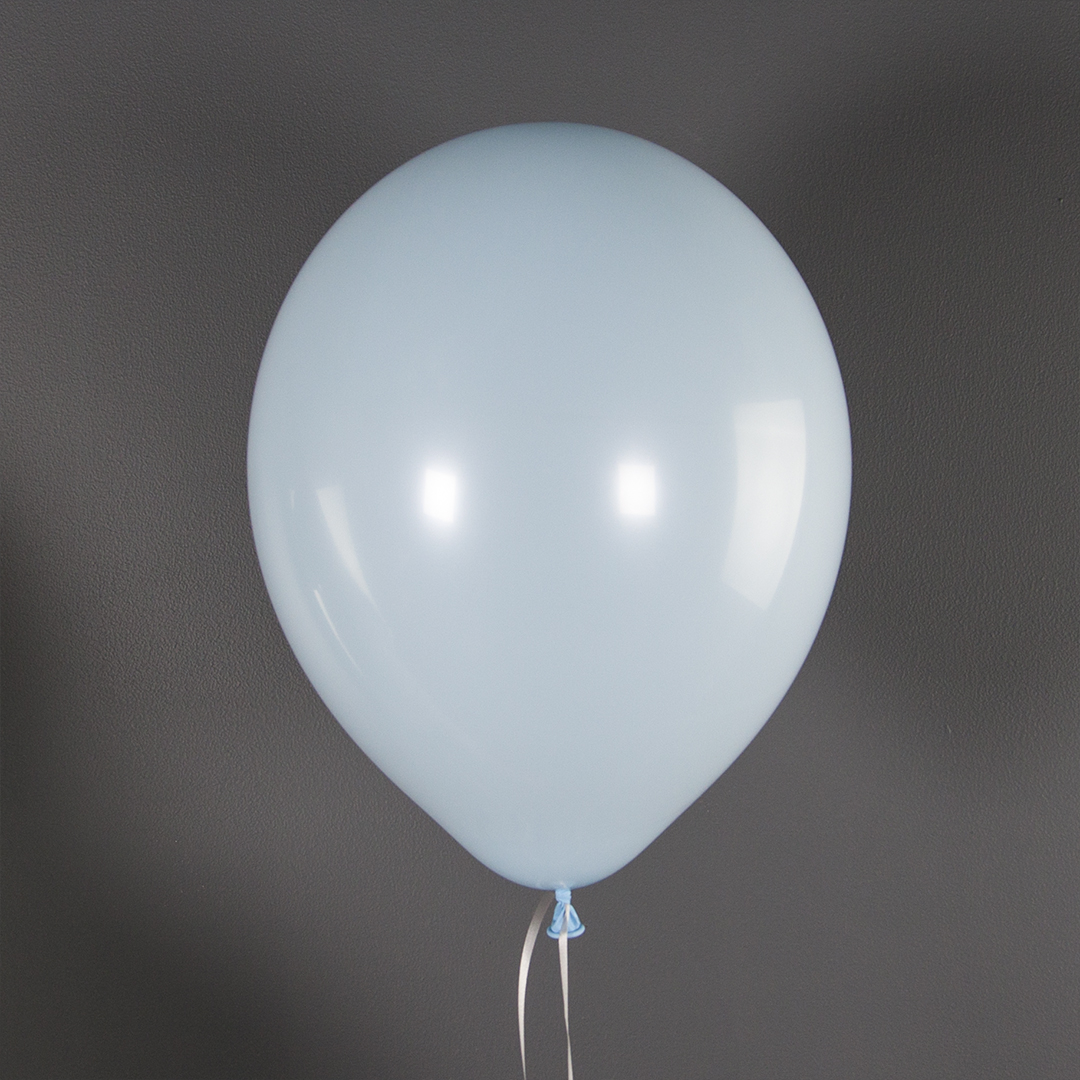 Шар (12''/30 см), Нежно-голубой, макарунс, 100 шт.