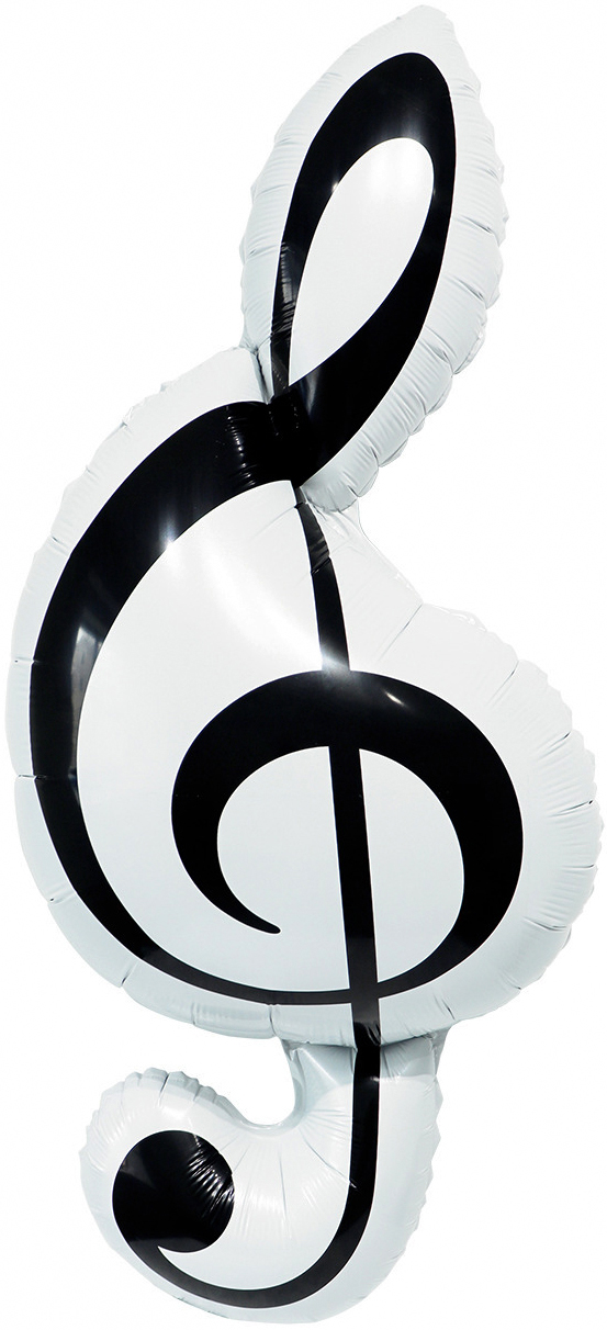 Шар (45''/114 см) Фигура, Скрипичный ключ, 1 шт. в уп.