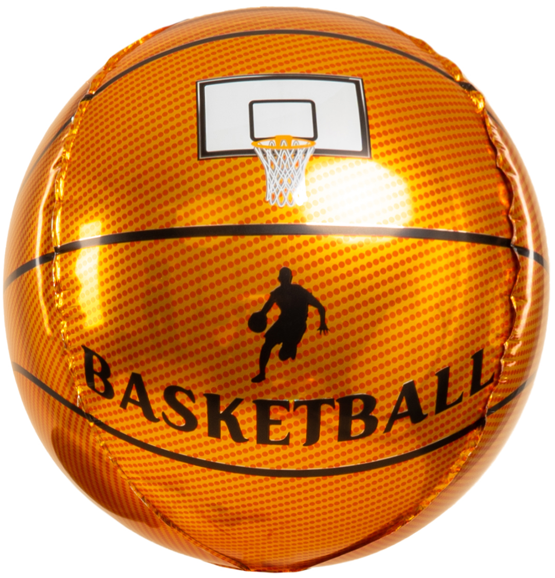 Шар 3D (22''/56 см) Сфера, Баскетбольный мяч, 1 шт.
