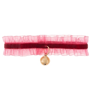 Праздничный ошейник для питомца, с бубенчиком, 25-30 см, Красный, 1 шт. в упак. 