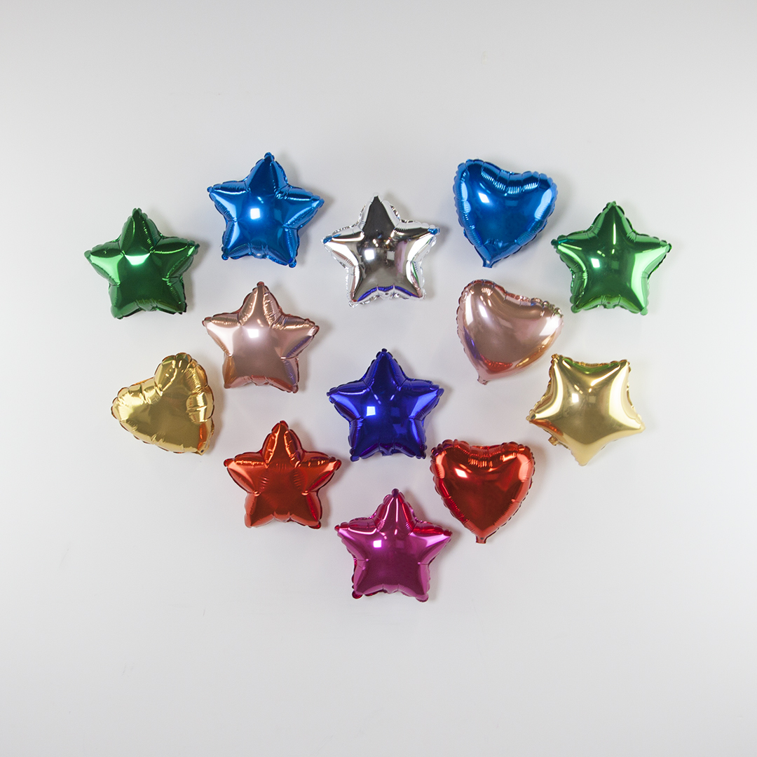 Шар (9''/23 см) Мини-звезда, Розовое Золото, 1 шт.