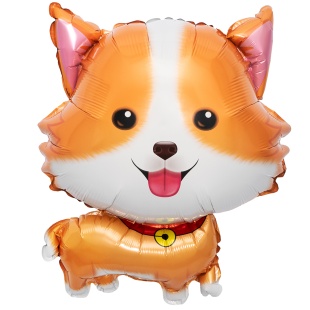 Шар (26''/66 см) Фигура, Щенок Корги, 1 шт. в уп.