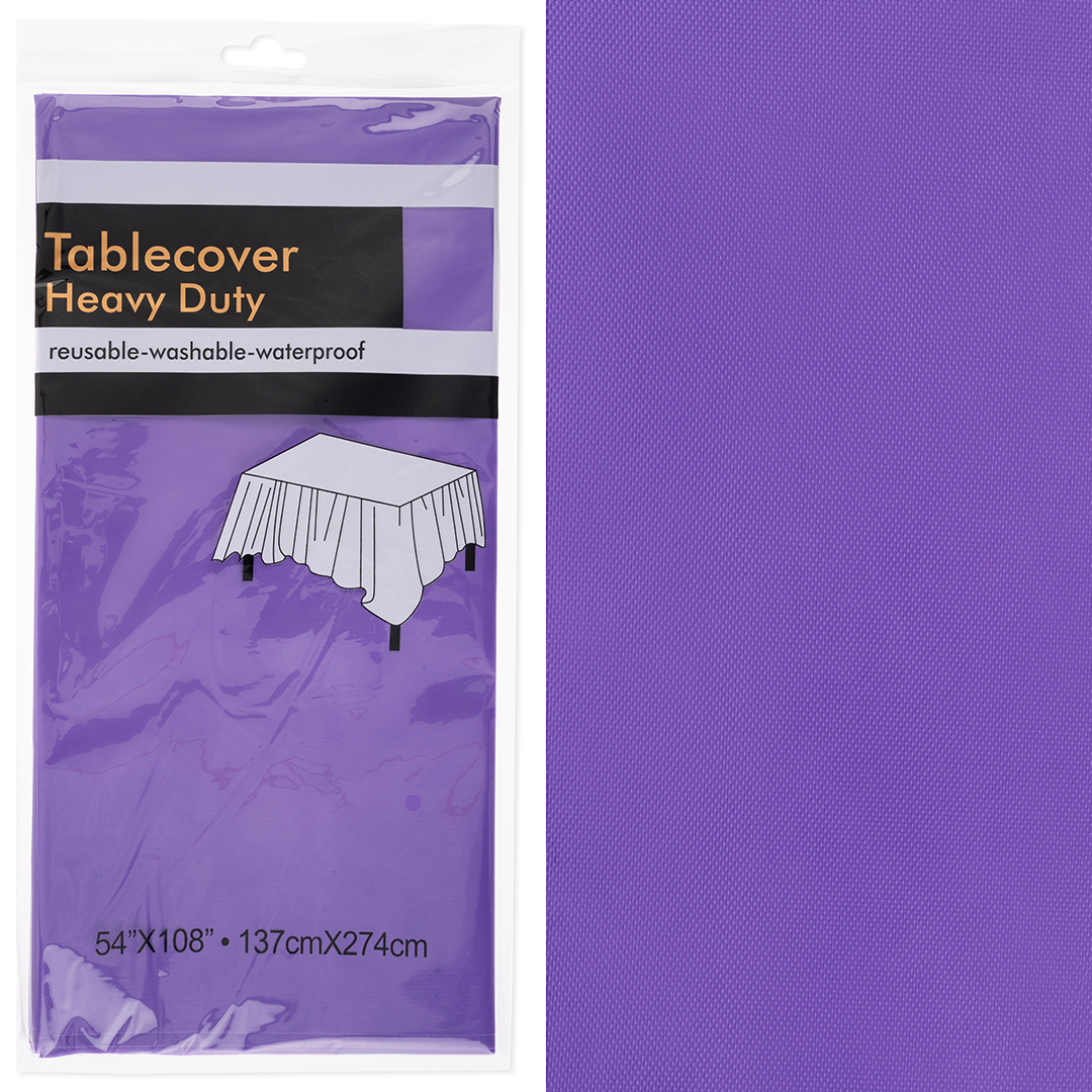 Скатерть одноразовая, Мастхэв, Фиолетовый, 137*274 см, 1 шт.