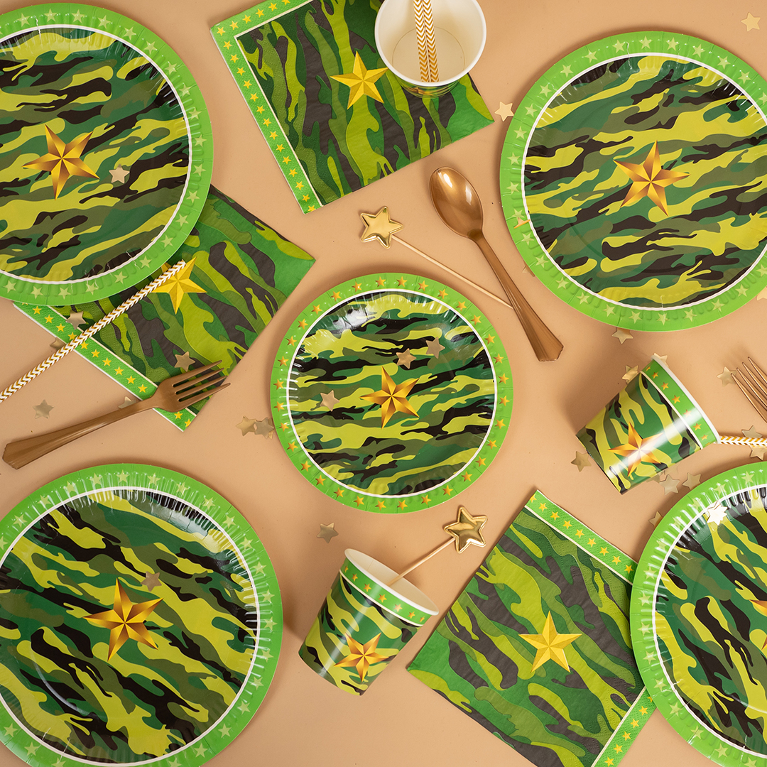 Тарелки (7''/18 см) Звездный Камуфляж, 6 шт.