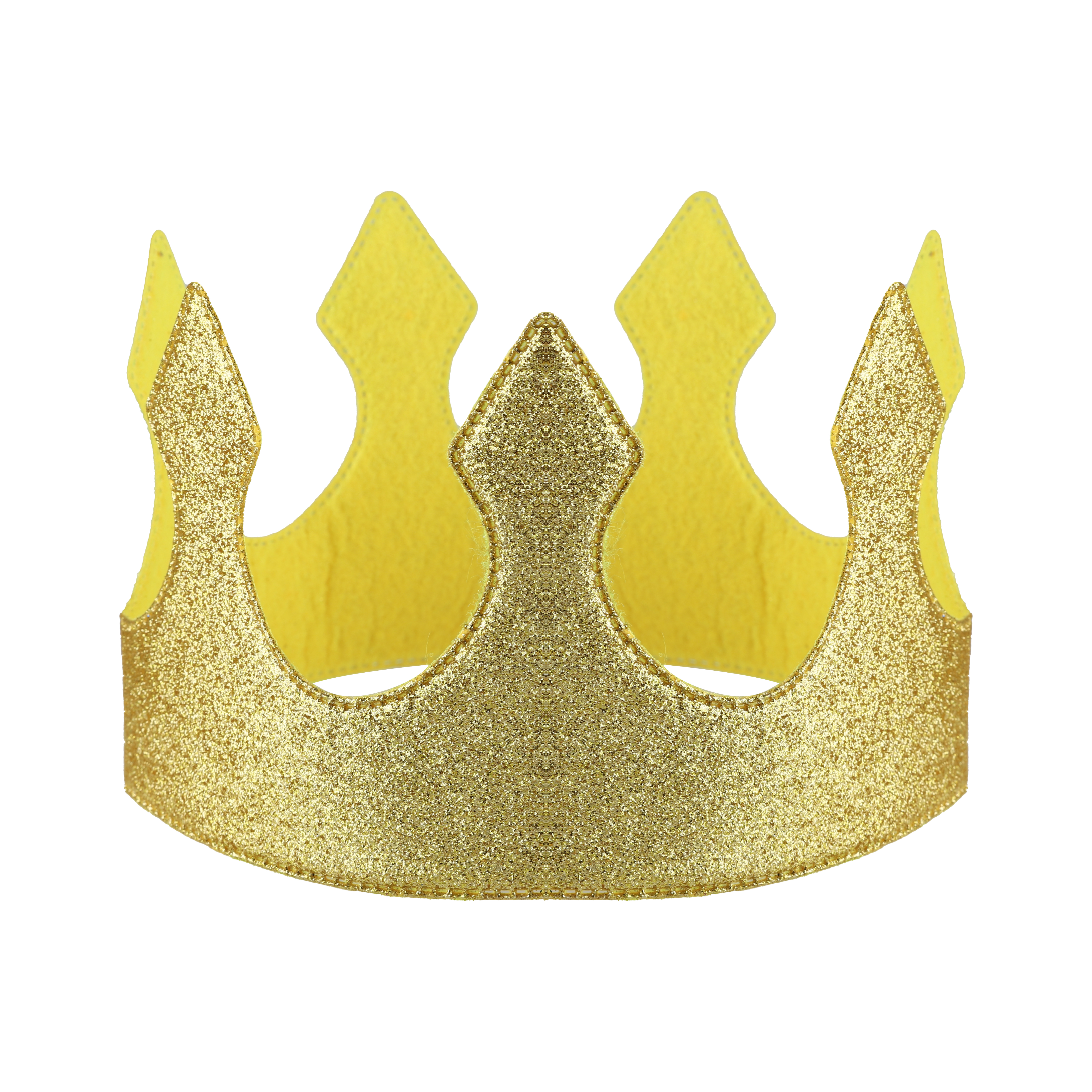 Корона тканевая, Классика, ОГ 58 см, Золото, 1 шт. 