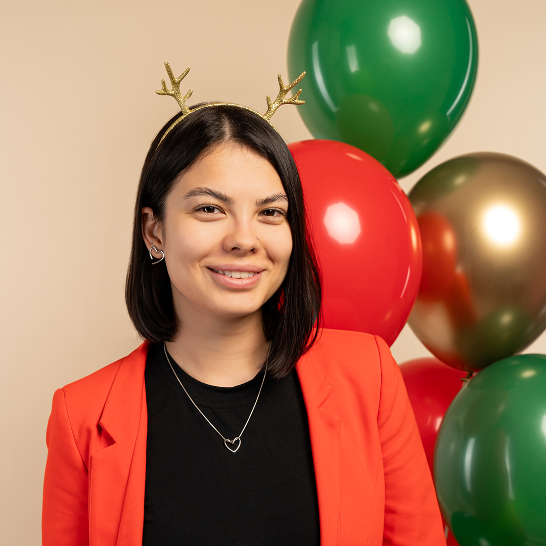 Ободок, Оленьи рожки, Золото, с блестками, 1 шт. 