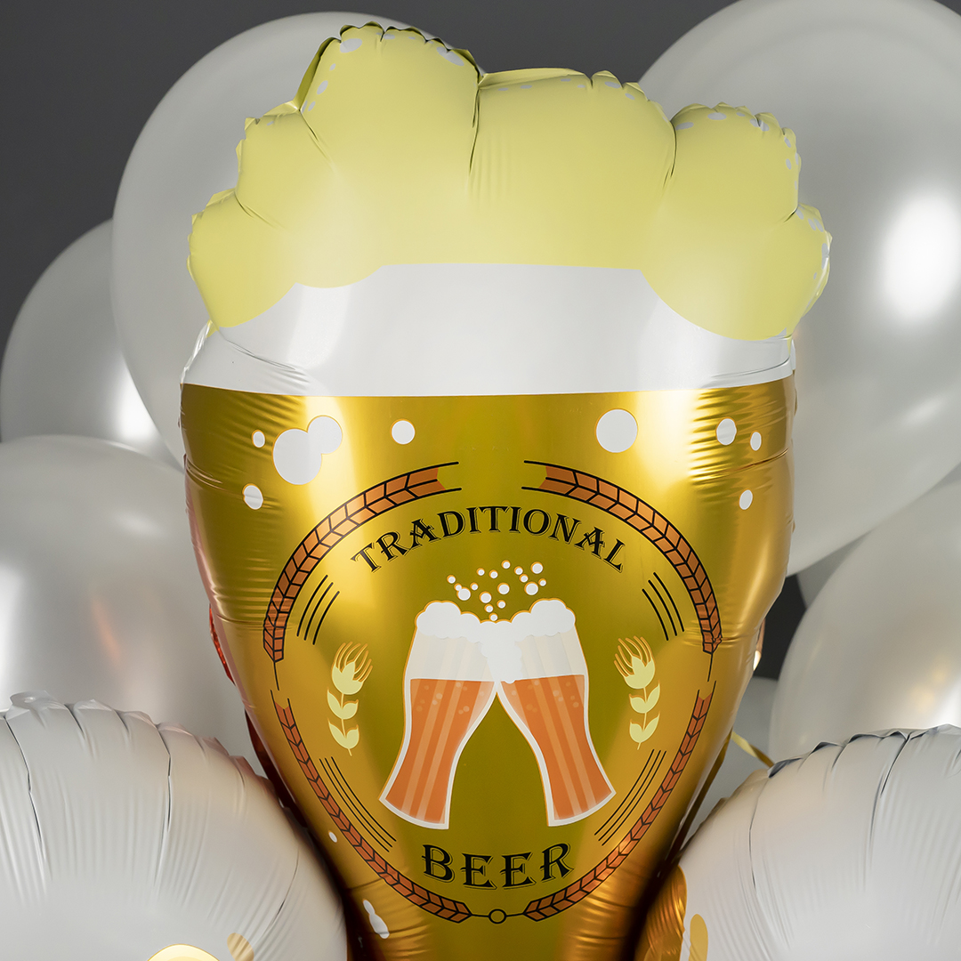 Шар (31''/79 см) Фигура, Кружка пива, 1 шт.