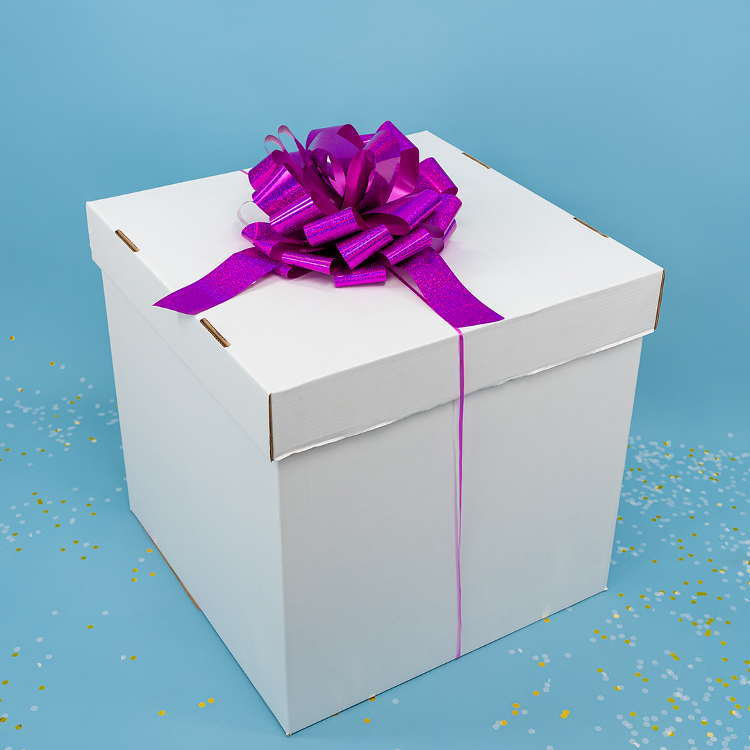 Бант Шар, Фуше, Голография, 36 см, 1 шт. в упак. 