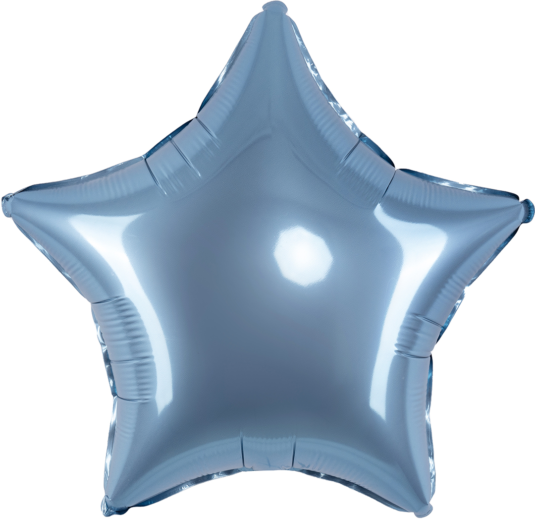 Шар (18''/46 см) Звезда, Стальной синий, Сатин, 1 шт.