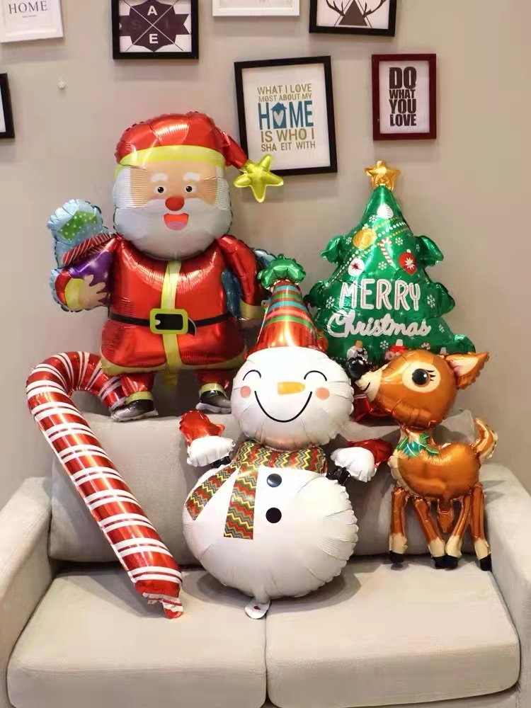 Шар (39''/99 см) Фигура, Веселый снеговик, 1 шт.