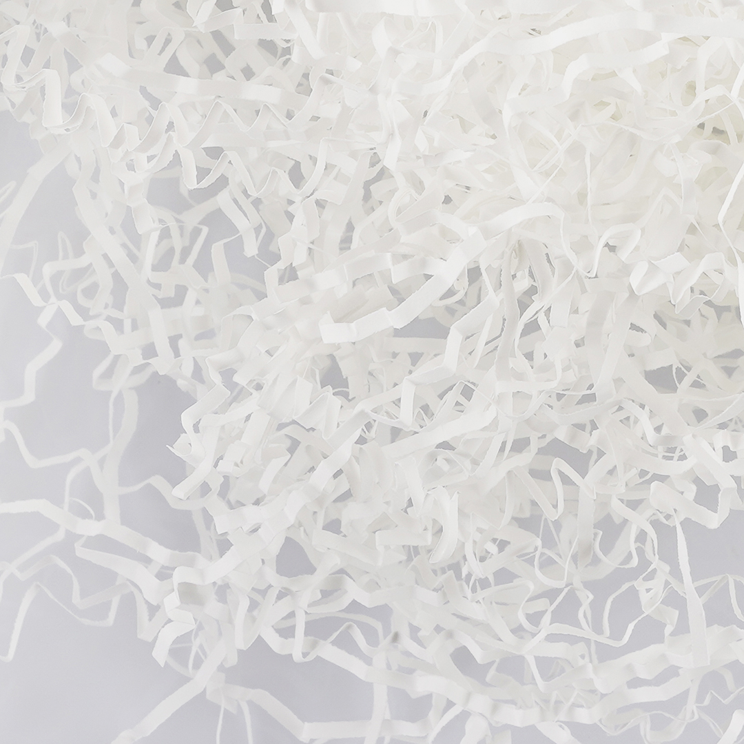 Наполнитель для коробок, бумага, Снежно-белый, 50 г.