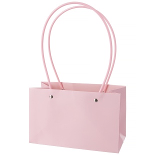 Пакет для цветов, Мастхэв, Нежная пастель, Светло-розовый, 22*14*11 см, 1 шт.