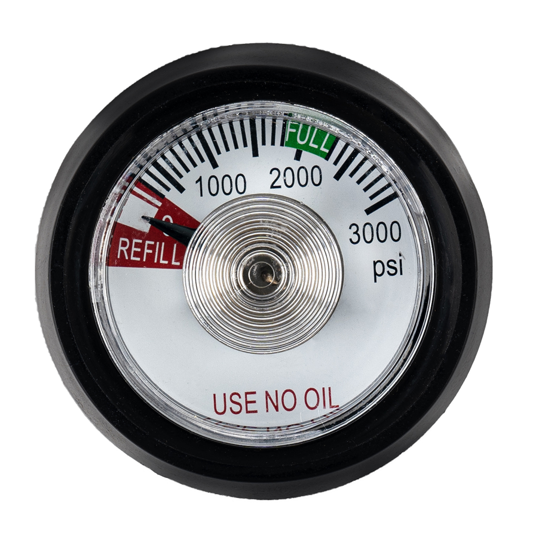 Манометр для оборудования, Черный, 1 шт.