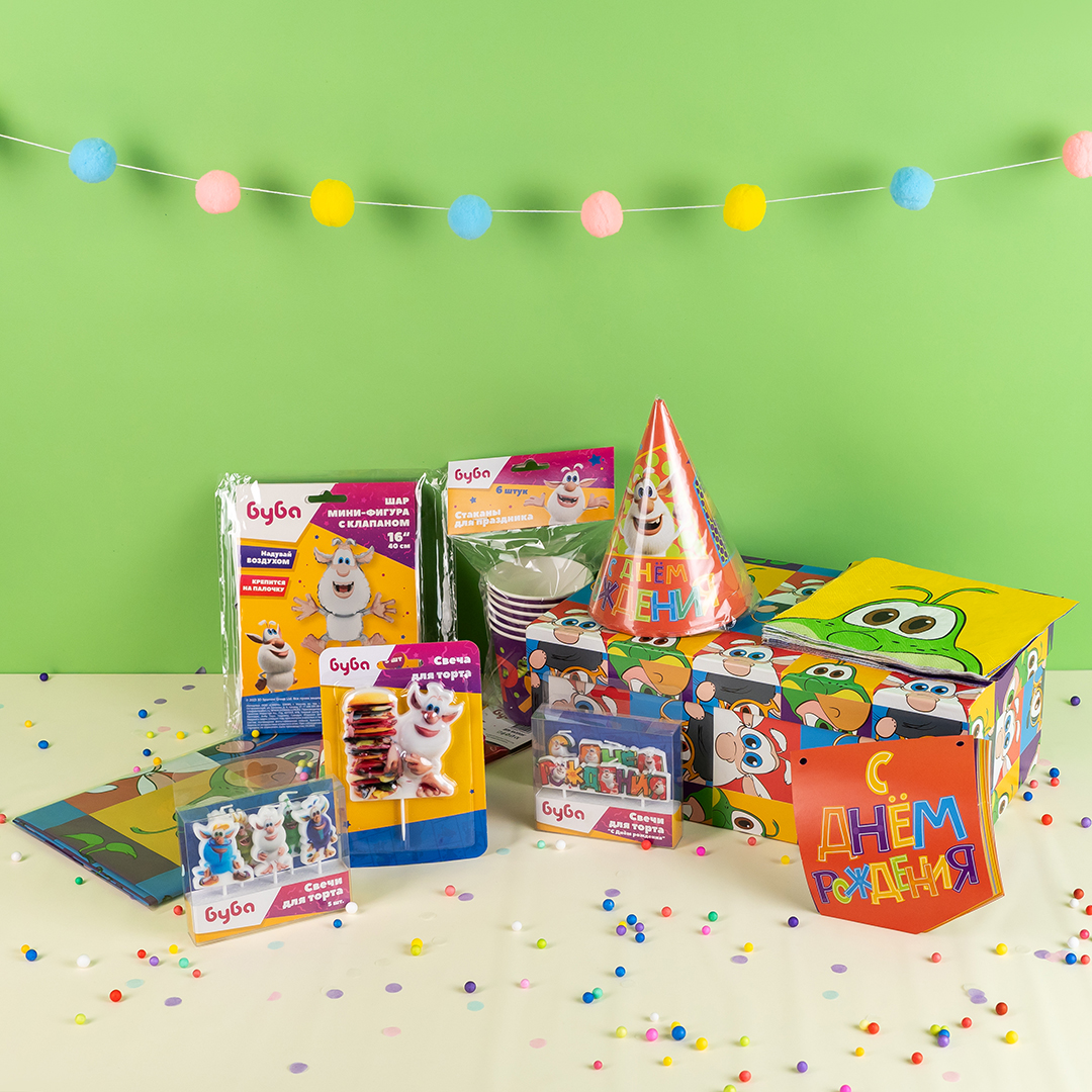 Свеча Фигура, Буба, 7*8 + 3 см, 1 шт. с держат.