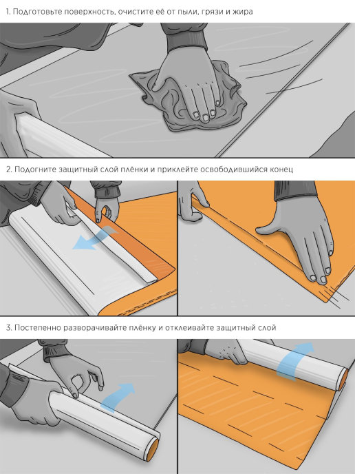 Пленка самоклеящаяся (1*5 м) ORACAL, Красный, Глянец, 1 шт.