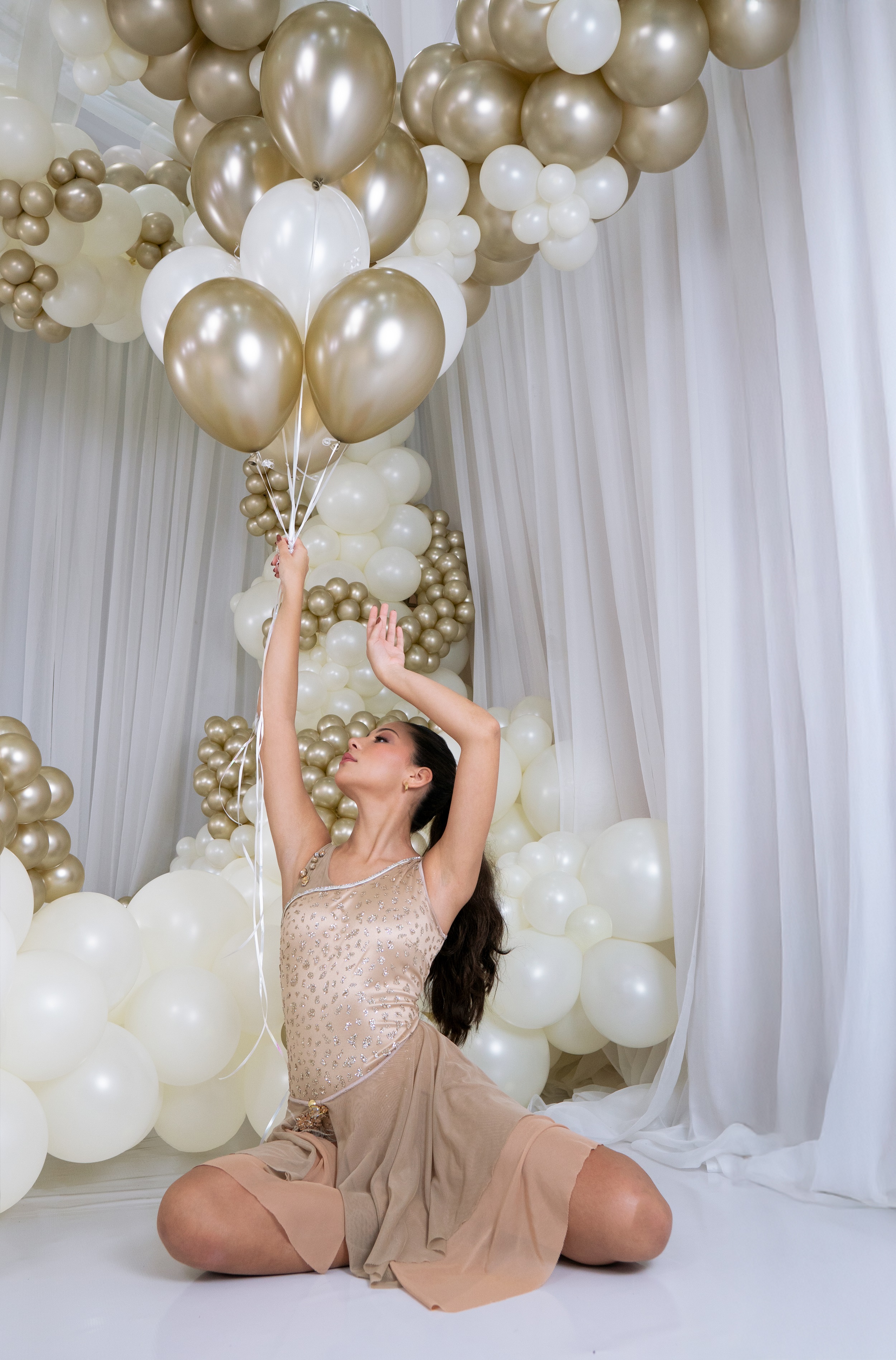 Шар (2''/5 см) ШДМ, Устрично-белый (806), шелк, 50 шт.