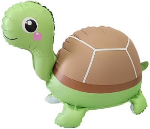 Шар (28''/71 см) Фигура 3D, Черепашка, 1 шт. в уп.