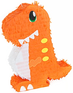 Пиньята Динозавр, Оранжевый, 43*35*10 см, 1 шт. в упак. 