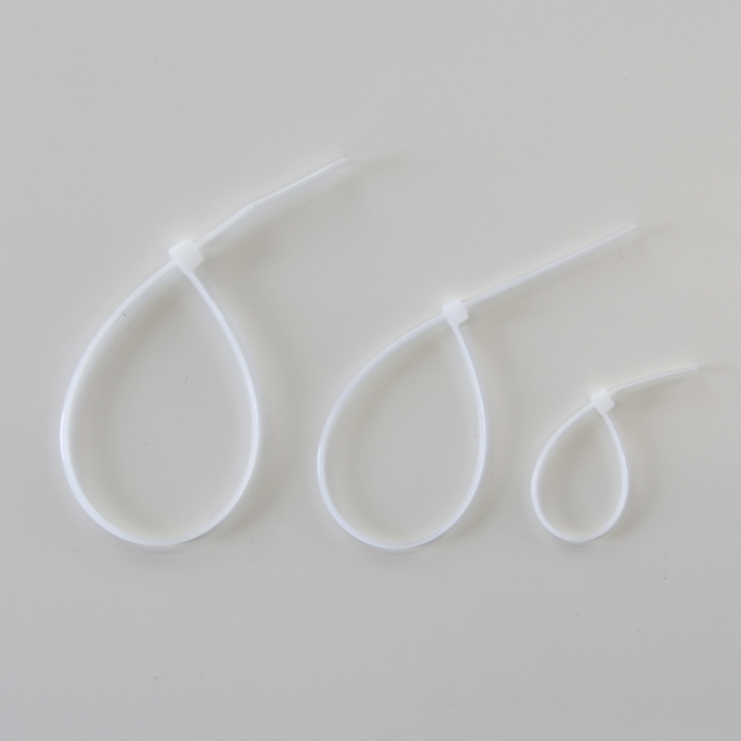 Стяжка (хомут) 2,5*100 мм. Белый, 100 шт.