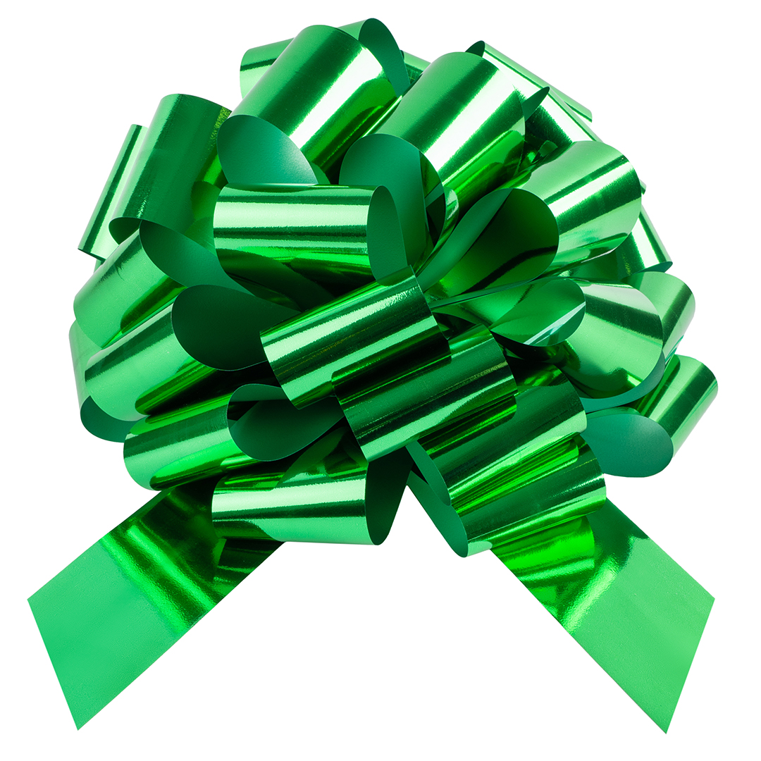 Бант Шар, Зеленый, Металлик, 36 см, 1 шт. в упак. 