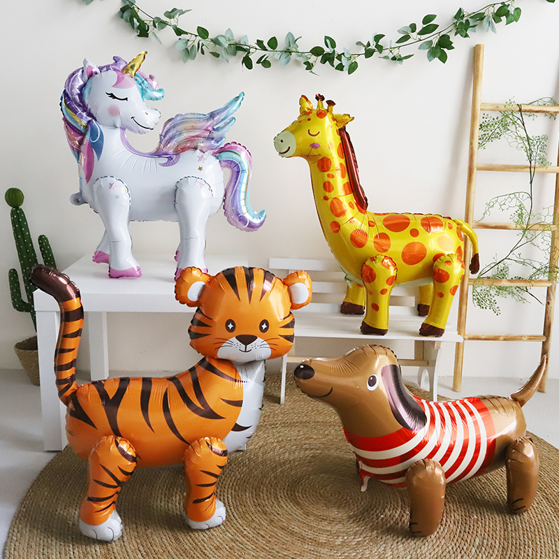 Шар (28''/71 см) Фигура 3D, Жираф, 1 шт. в уп.