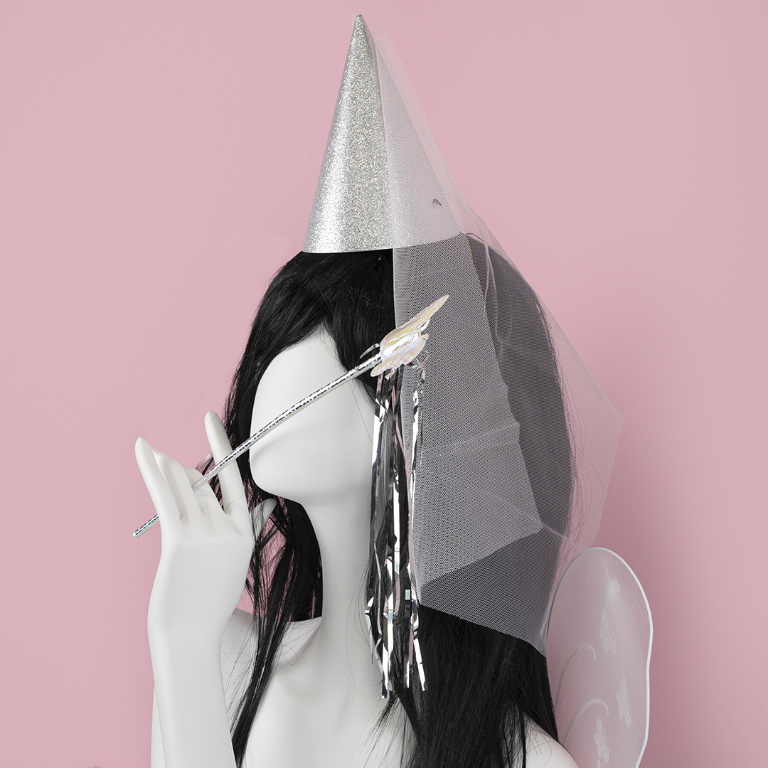 Парик карнавальный, 160 гр, Классик, Черный, 1 шт. в упак. 