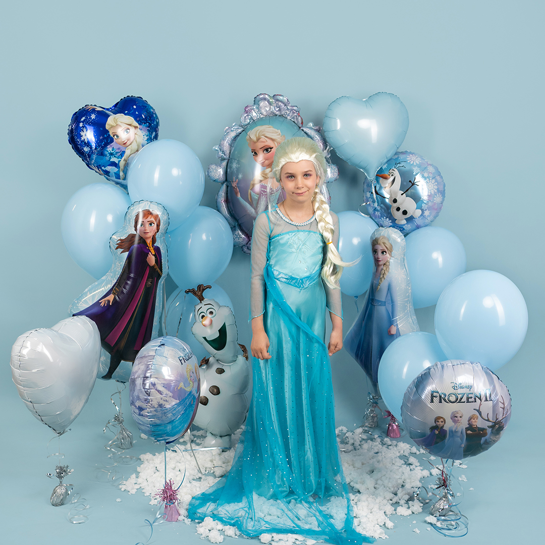 Шар (18''/46 см) Сердце, Холодное сердце, Эльза, 1 шт.