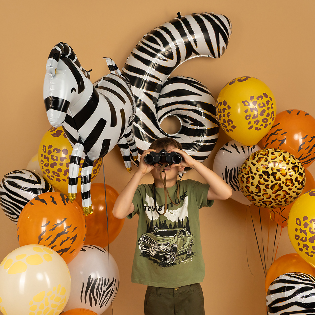 Шар (18''/46 см) Круг, Сафари, Леопард, 1 шт.