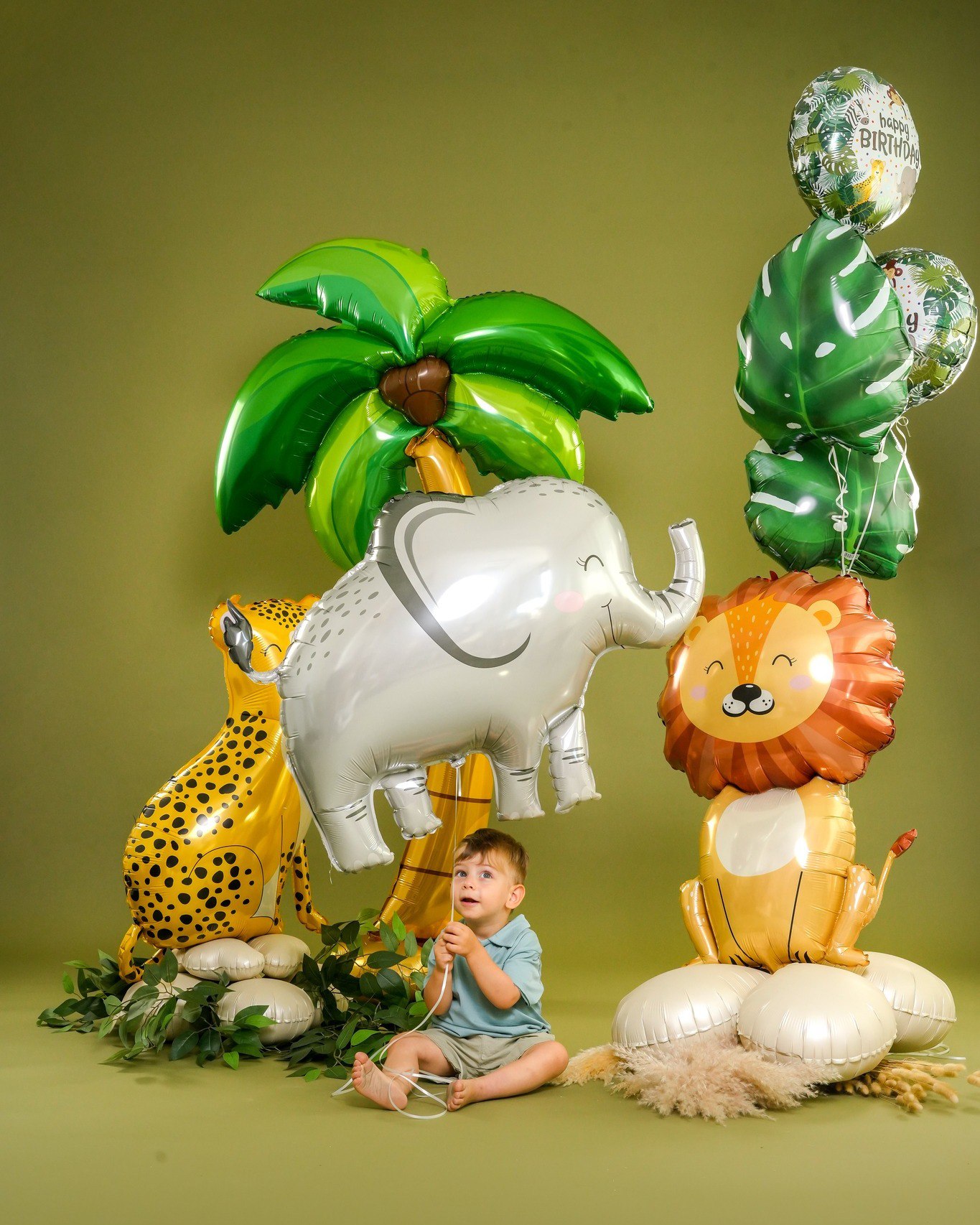 Шар (33''/84 см) Фигура, Слоненок, 1 шт. в уп.