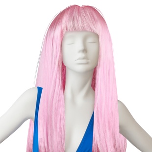 Парик карнавальный, 160 гр, Классик, Светло-розовый, 1 шт. в упак. 