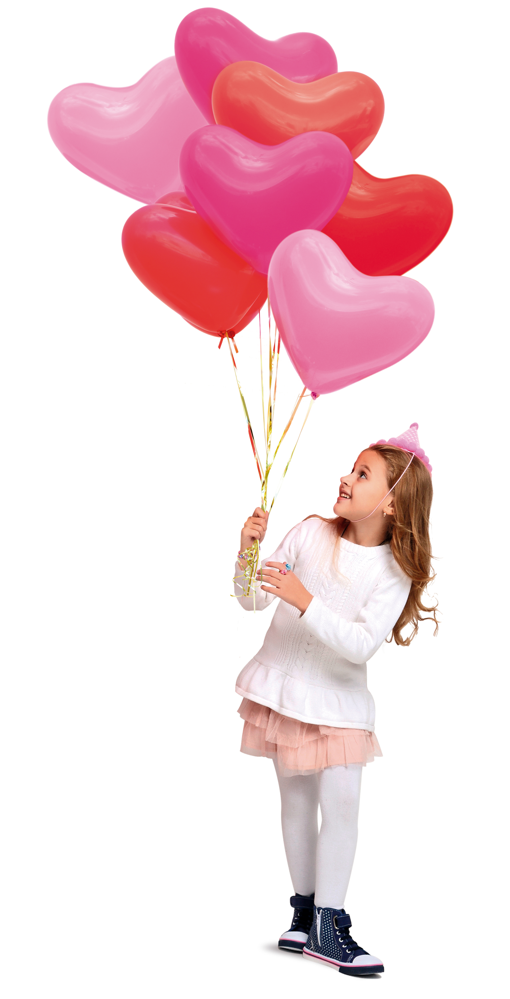 Шар (12''/30 см) Сердце, Красный (015), пастель, 50 шт.