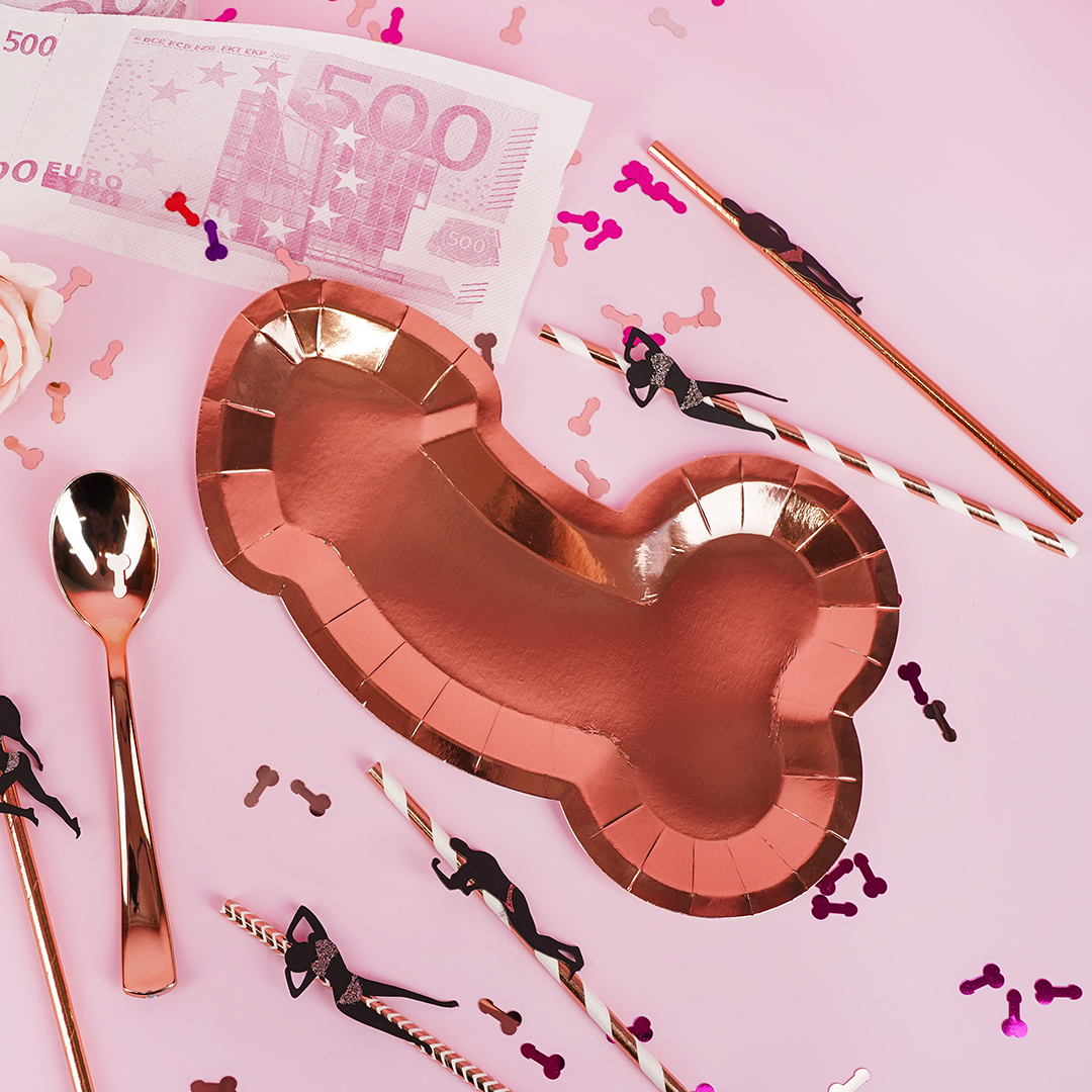 Конфетти на Девичник, Фуксия, 1,5*0,8 см, 15 г.