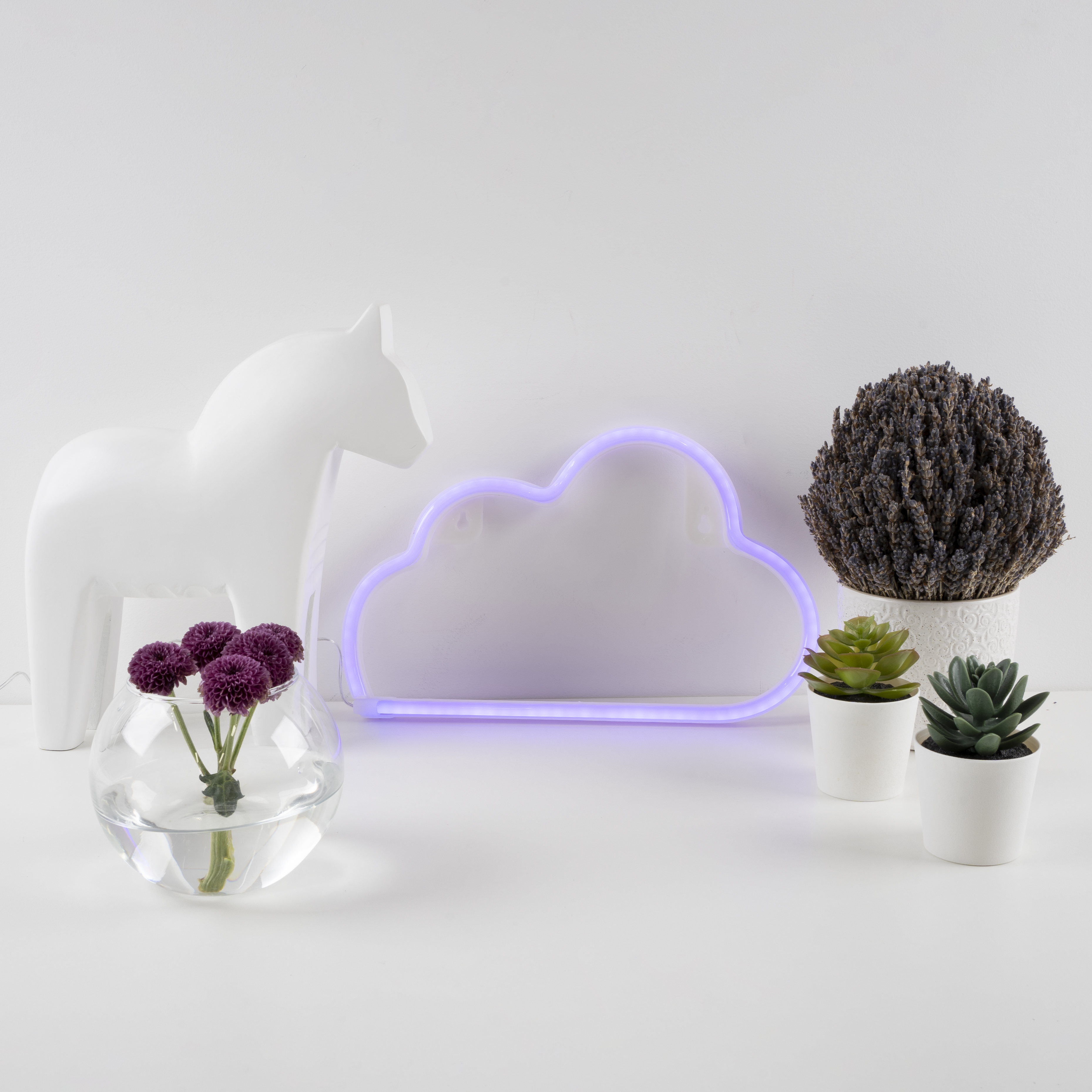 Световая фигура Облако, 19*30 см. Сиреневый, 1 шт.