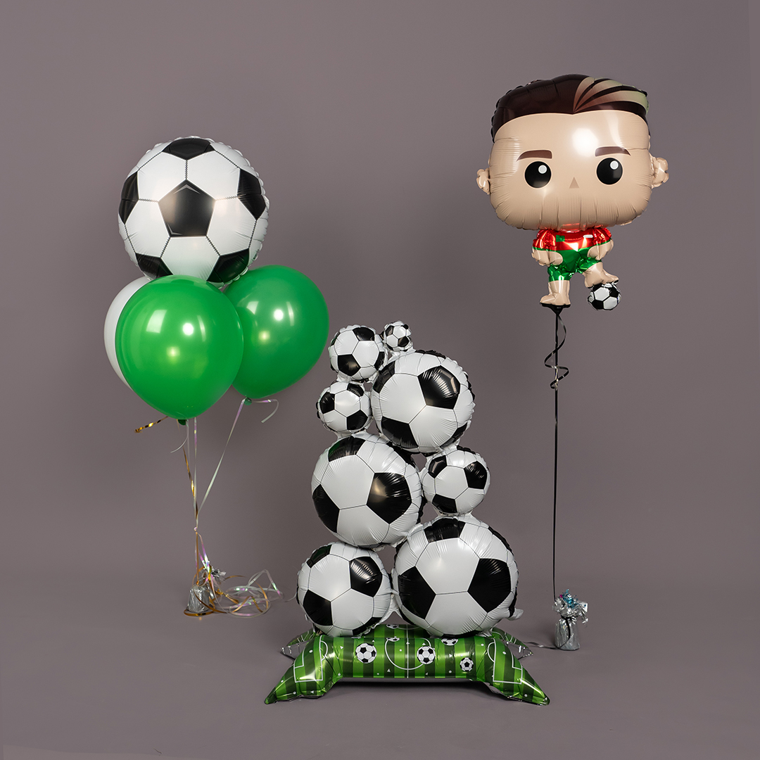 Шар (27''/69 см) Фигура, Футболист, 1 шт.
