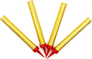 Свеча Фонтан для торта, 40 сек, 12 см, 4 шт.