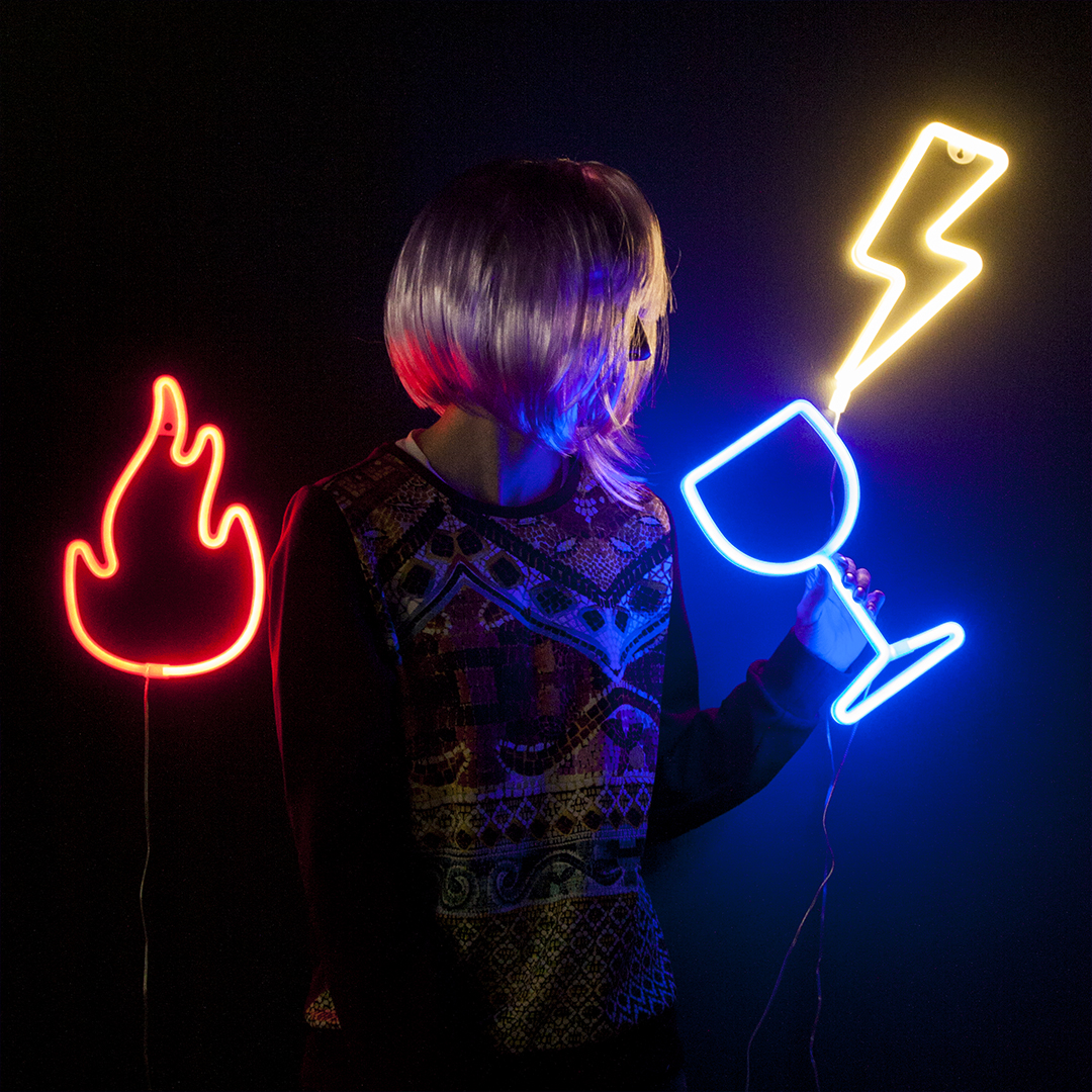 Световая фигура Молния, 13*34 см. Теплый белый, 1 шт.